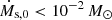 $ \dot{M}_{\mathrm{s},0} < 10^{-2}\,M_{\odot} $