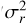 $\sigma _r^2$