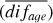 $\left( {\overline {di{f_{{\rm{age }}}}} } \right)$