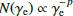 $ N(\gamma_{\mathrm{e}}) \propto \gamma_{\mathrm{e}}^{-p} $