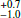 $ ^{+0.7}_{-1.0} $