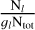 ${{{{\rm{N}}_l}} \over {{g_l}{{\rm{N}}_{{\rm{tot}}}}}}$
