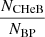 $ \frac{N_{\mathrm{CHeB}}}{N_{\mathrm{BP}}} $