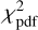 $\chi _{{\rm{pdf}}}^2$