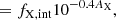 $$ \begin{aligned}&=f_{\rm X, int} 10^{-0.4A_{\rm X}}\nonumber , \end{aligned} $$