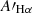 $ A\prime_{\mathrm{H\alpha}} $