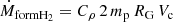 $$ \begin{aligned} \dot{M}_{\rm {formH_2}} = C_{\rho }\, 2\, {m_{\rm p}} \, R_{\rm {G}} \,V_{\rm c} \end{aligned} $$