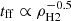 $ t_{\mathrm{ff}} \propto \rho_{\mathrm{H2}}^{-0.5} $