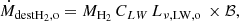 $$ \begin{aligned} \dot{M}_{\rm {destH_2,o}}= M_{\rm {H}_2}\, C_{LW} \, L_{\nu ,\mathrm{LW},\mathrm{o} } \, \times \mathcal{B} , \end{aligned} $$