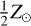 ${1 \over 2}{Z_ \odot }$