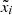 $ {\tilde{x}}_i $