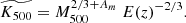 $$ \begin{aligned} \widetilde{K_{500}} = M_{500}^{2/3 + A_m}~E(z)^{-2/3}. \end{aligned} $$