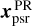 $x_{{\rm{psr}}}^{{\rm{PR}}}$