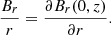 $$ \begin{aligned} \frac{B_r}{r} = \frac{\partial B_r(0,z)}{\partial r}. \end{aligned} $$