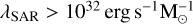 ${\lambda _{{\rm{SAR}}}} = {10^{32}}{\rm{erg}}{{\rm{s}}^{ - 1}}{\rm{M}}_ \odot ^{ - 1}.$