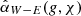 $ \hat{\alpha}_{W-E} (g, \chi) $