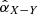 $ \hat{\alpha}_{X-Y} $