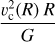$\[\frac{v_{\mathrm{c}}^{2}(R) R}{G}\]$