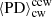 $ \langle \mathrm{PD}\rangle^{\mathrm{ccw}}_{\mathrm{cw}} $