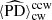 $ \langle \widehat{\mathrm{PD}}\rangle^{\mathrm{ccw}}_{\mathrm{cw}} $
