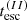 $ t_{\mathrm{esc}}^{(II)} $