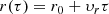 $$ \begin{aligned} r(\tau )&= r_0 + \upsilon _r \tau \end{aligned} $$