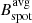 $ B_{\mathrm{spot}}^{\mathrm{avg}} $
