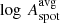$ \log\,A_{\mathrm{spot}}^{\mathrm{avg}} $