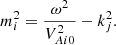 $$ \begin{aligned} m_i^2=\frac{\omega ^2}{V_{Ai0}^2}-k_j^2. \end{aligned} $$
