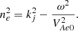 $$ \begin{aligned} n_e^2=k_j^2-\frac{\omega ^2}{V_{Ae0}^2}. \end{aligned} $$