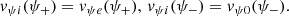 $$ \begin{aligned} v_{\psi i}(\psi _+) = v_{\psi e}(\psi _+),\, v_{\psi i}(\psi _-) = v_{\psi 0}(\psi _-). \end{aligned} $$