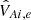 $ \hat{V}_{Ai,e} $