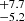 $ ^{+7.7}_{-5.2} $