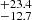 $ ^{+23.4}_{-12.7} $