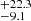$ ^{+22.3}_{-9.1} $
