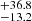 $ ^{+36.8}_{-13.2} $