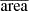 $ \overline{\mathrm{area}} $