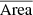 $ \overline{\mathrm{Area}} $