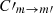 $ C\prime_{{m}\rightarrow {m}\prime} $