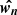 $ \boldsymbol{\hat{w_n}} $