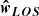 $ \boldsymbol{\hat{w}_{LOS}} $