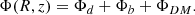 $$ \begin{aligned} \Phi (R,z) = \Phi _d+\Phi _b+\Phi _{DM}. \end{aligned} $$