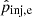 $ \hat{p}_{\mathrm{inj,e}} $