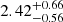 $ 2.42^{+0.66}_{-0.56} $