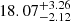 $ 18.07^{+3.26}_{-2.12} $