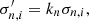 $$ \begin{aligned} \sigma ^{\prime }_{n,i} = k_n \sigma _{n,i}, \end{aligned} $$