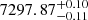 $ 7297.87^{+0.10}_{-0.11} $