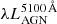 $ \lambda L_{\mathrm{AGN}}^{5100\,{{\AA}}} $