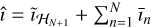 $\hat \imath = {\mathop \imath \limits^ _{{{\cal H}_{N + 1}}}} + \Sigma _{n = 1}^N{\bar \iota _n}$
