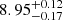 $ {8.95}_{-0.17}^{+0.12} $